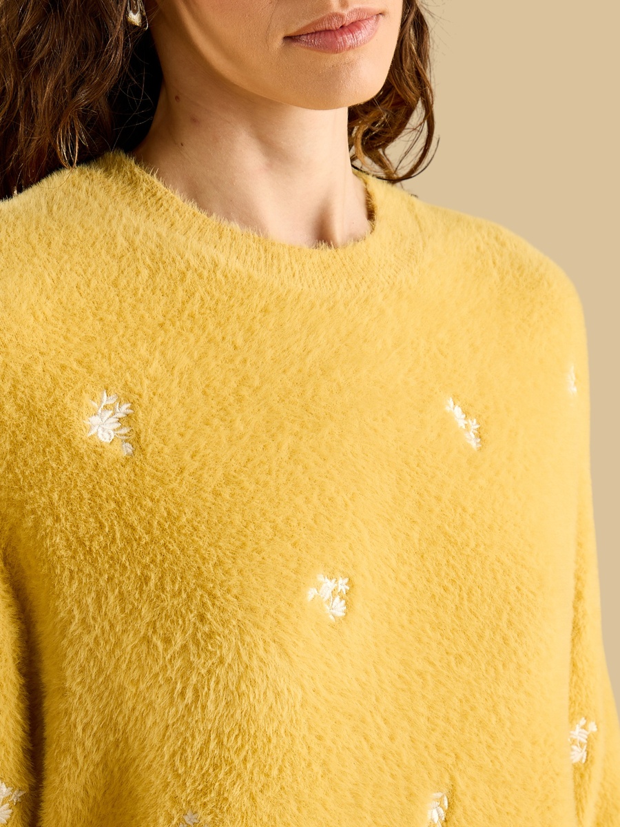 Floral Embroidered Sweater