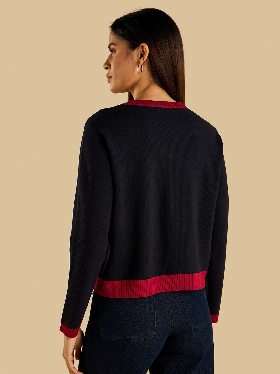 Textured Cardigan with Button Detail