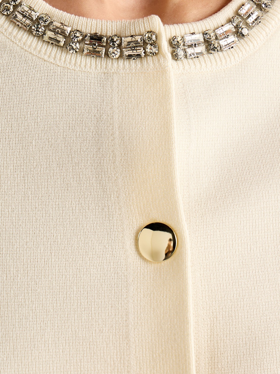 Embellished Neck Top