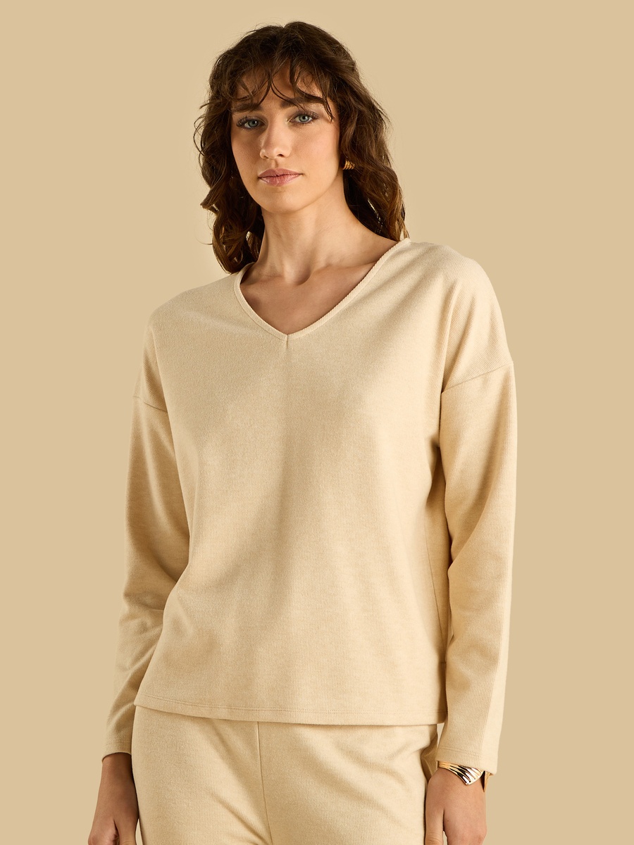 Cosy V Neck Top