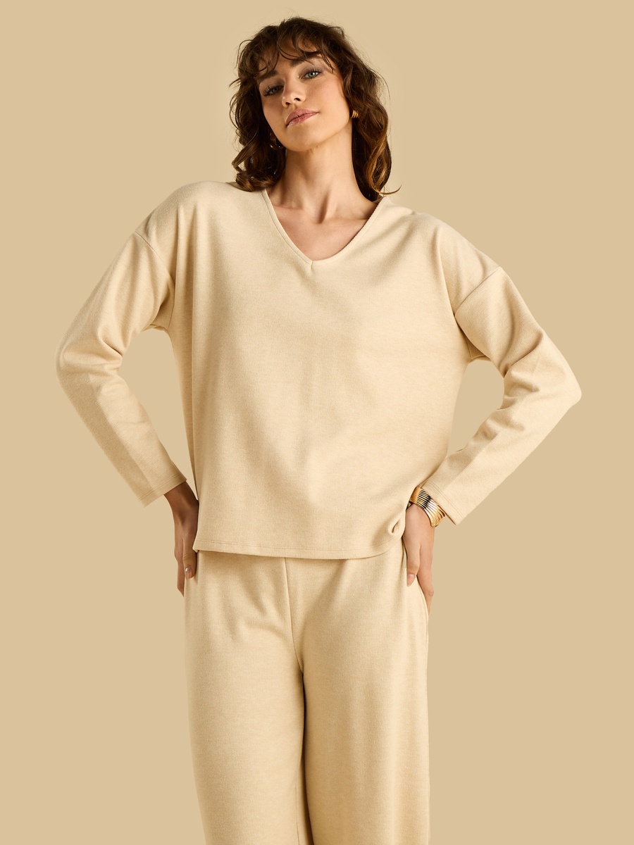 Cosy V Neck Top