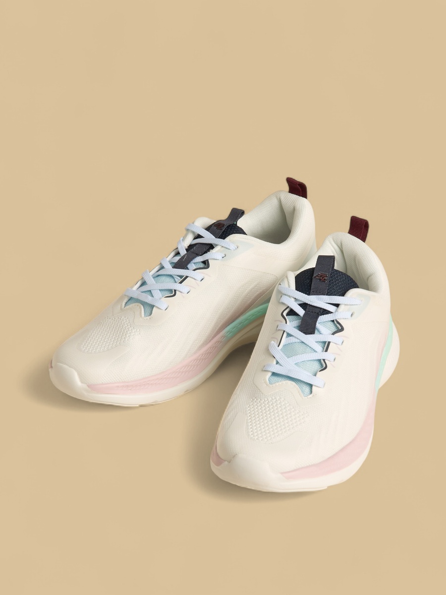 Textured Lace-Up Sports Shoes