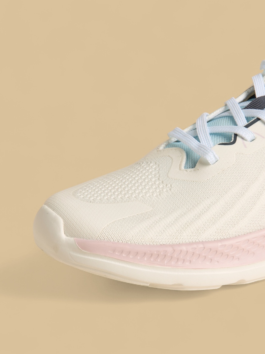 Textured Lace-Up Sports Shoes