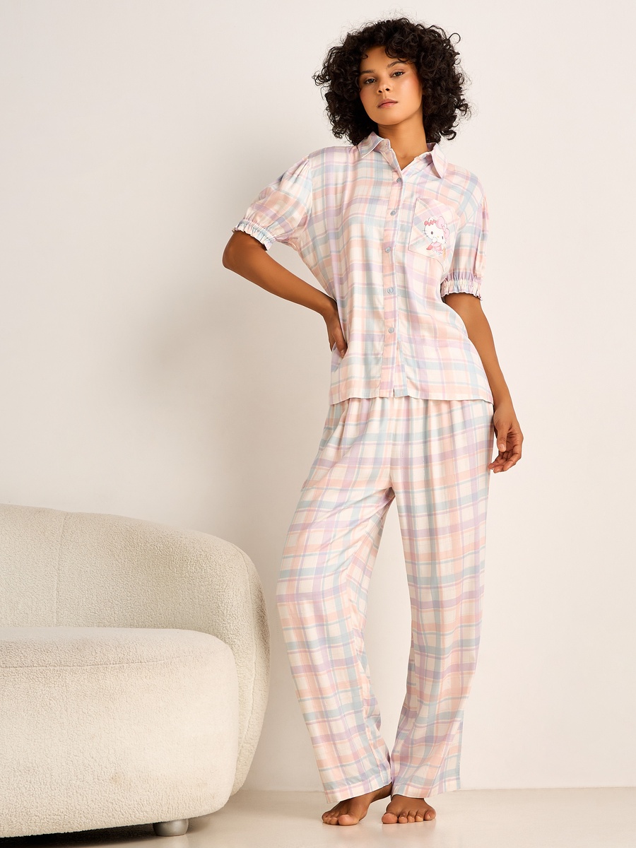 Pyjama Set with Shirt and Trousers