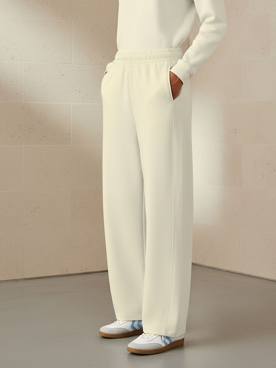 Wide Leg Elasticated Waist Pants