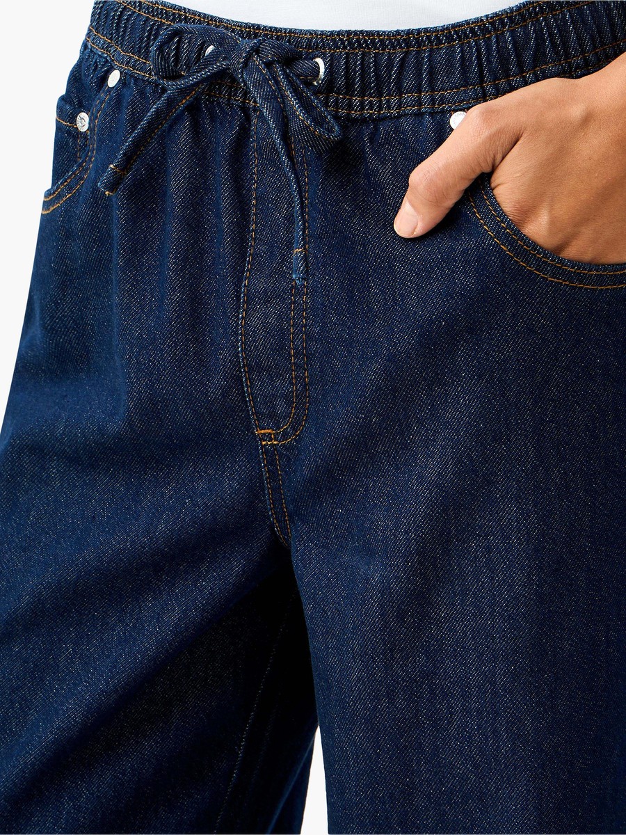 Regular Fit Drawstring Waist Jeans