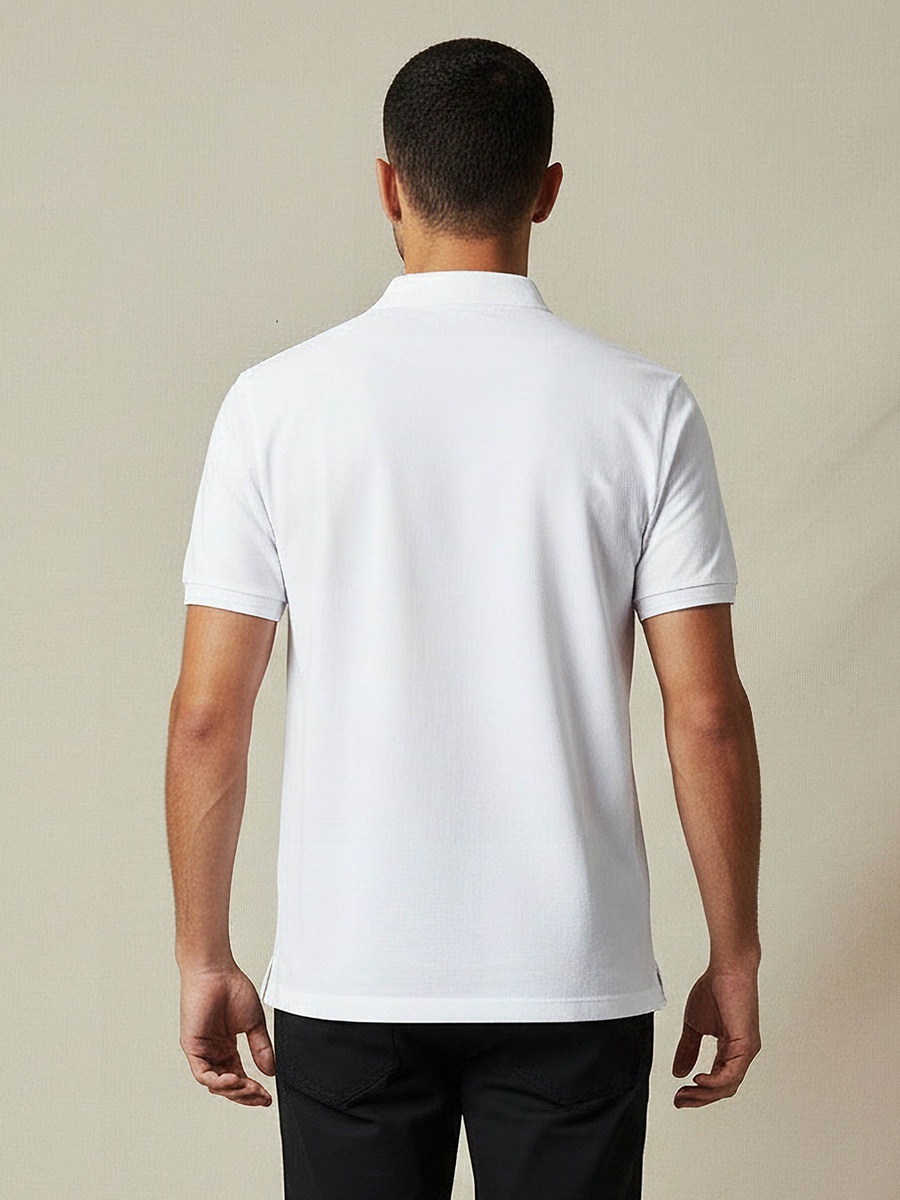 Men Short Sleeves Pique Polo T-Shirt
