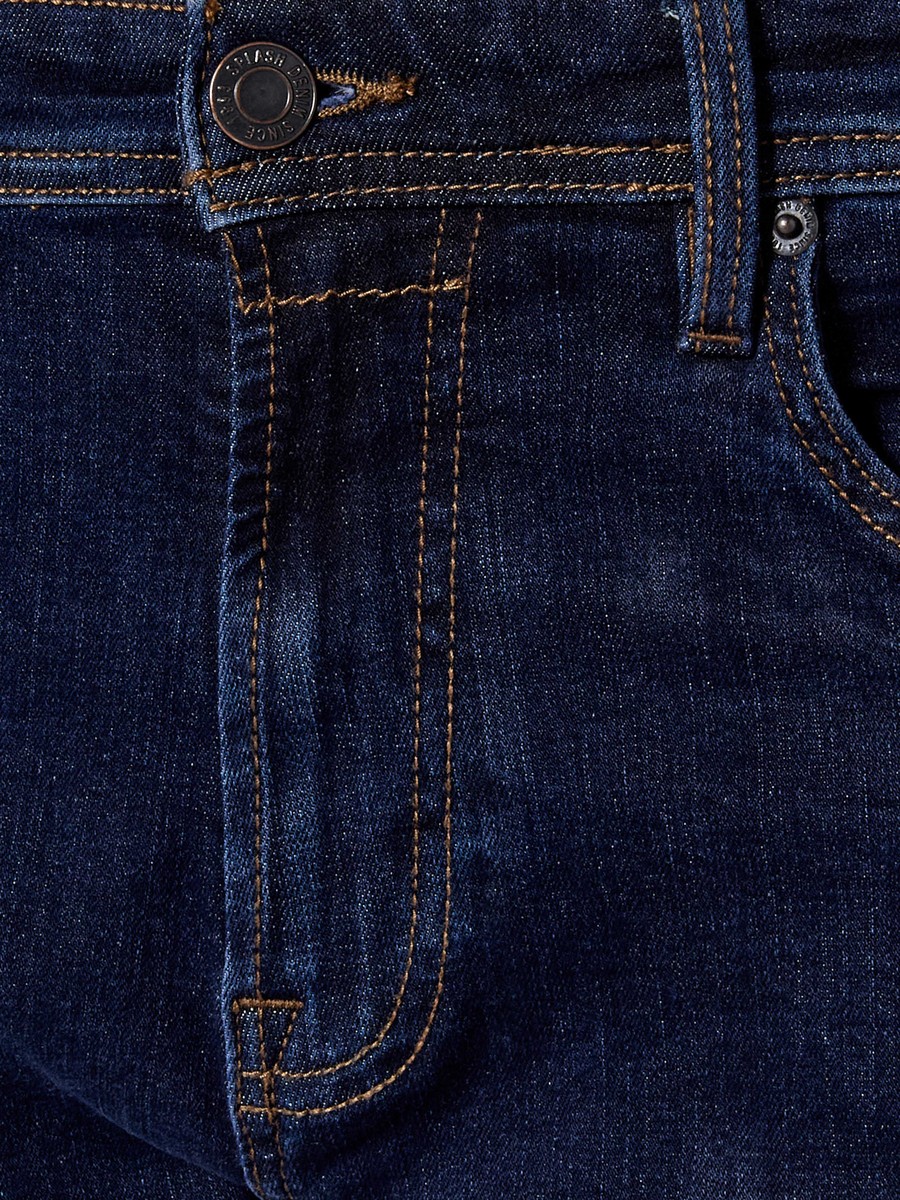 Men Skinny Fit Flexi Waist Pocket Jeans