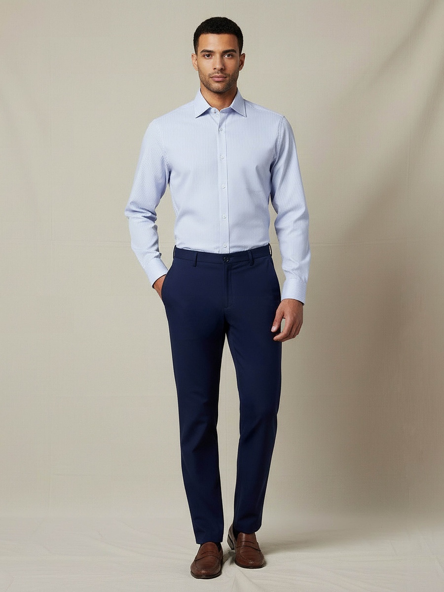 Men Regular Fit Formal Trousers