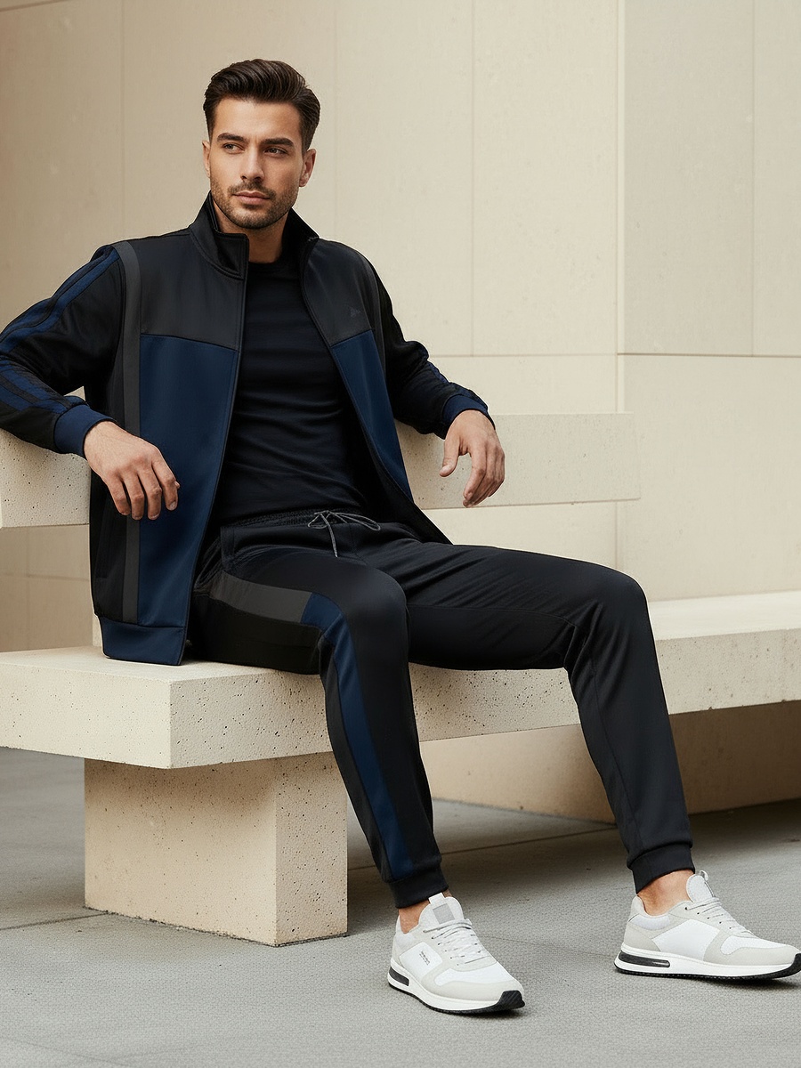Men Colourblock Jacket