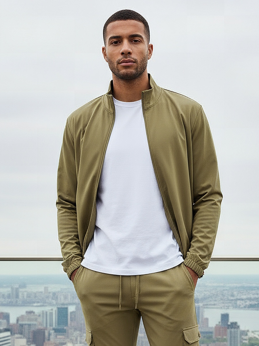 Men Zip-Through Jacket