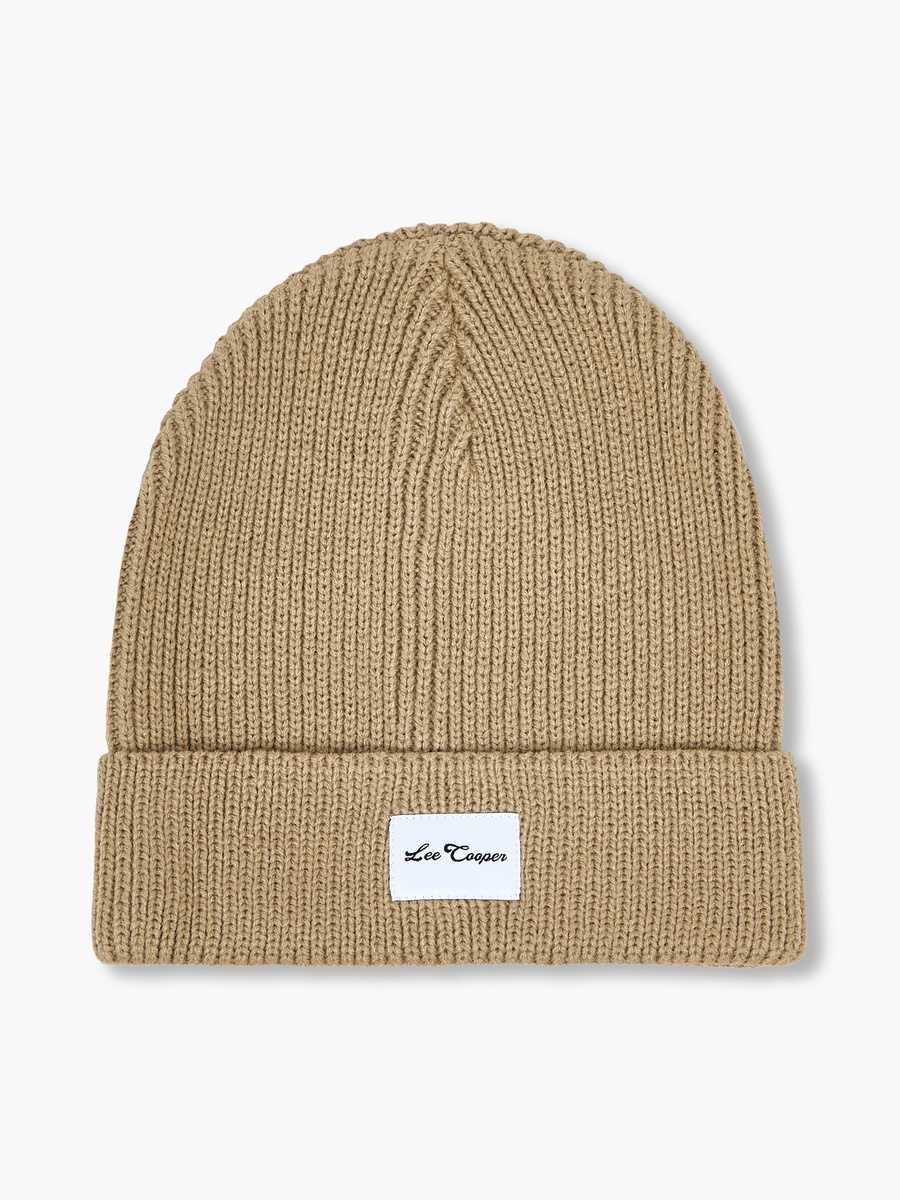 Men Beanie with Applique Detail - Set of 2