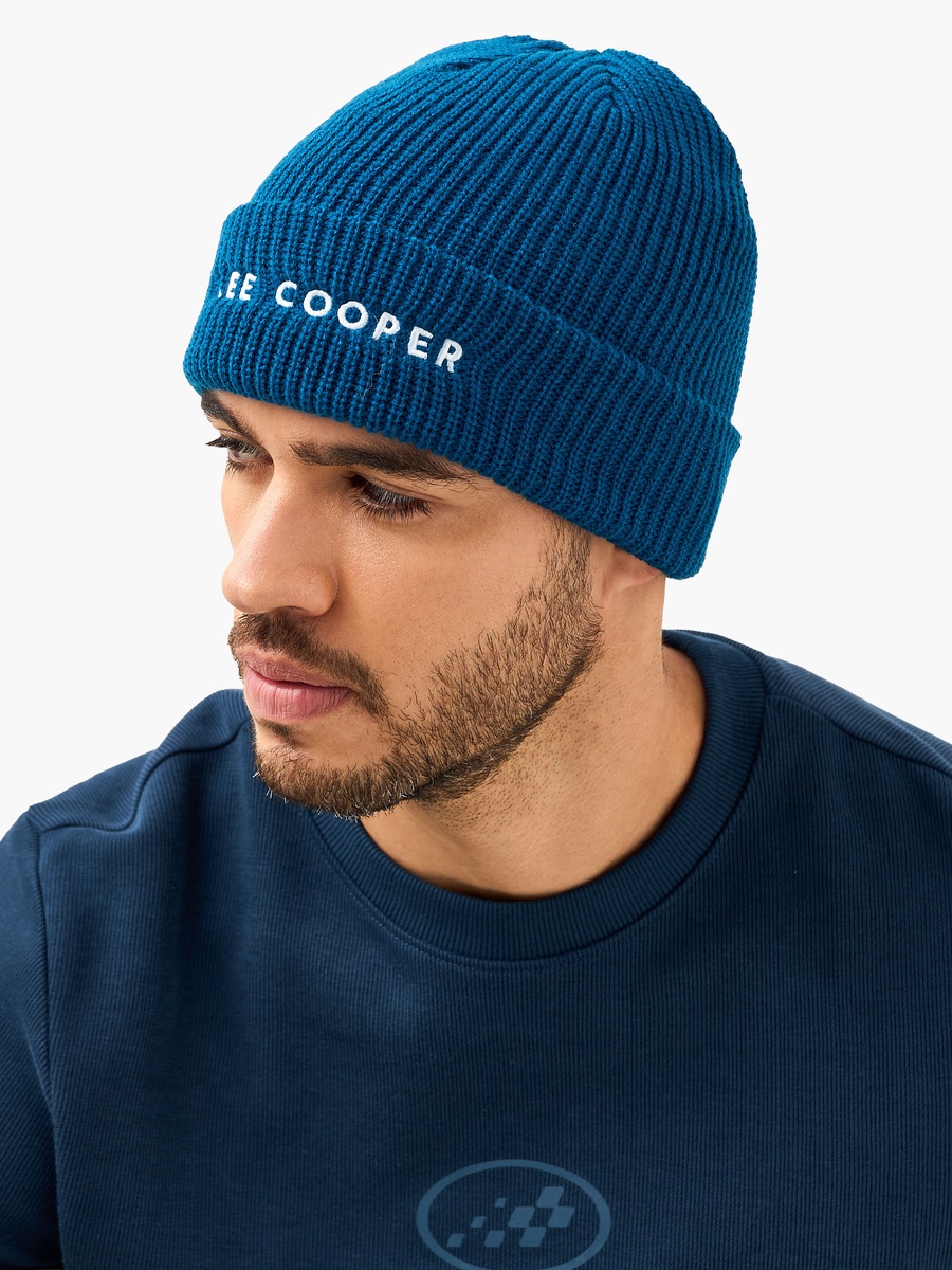 Men Beanie with Logo Embroidery - Set of 2