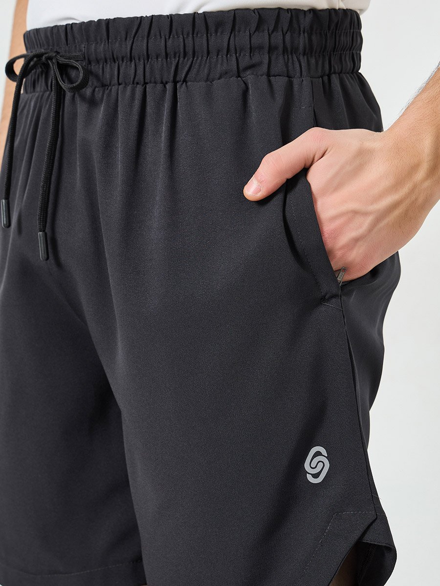 Men Regular Fit Running Shorts with Zipper Pocket