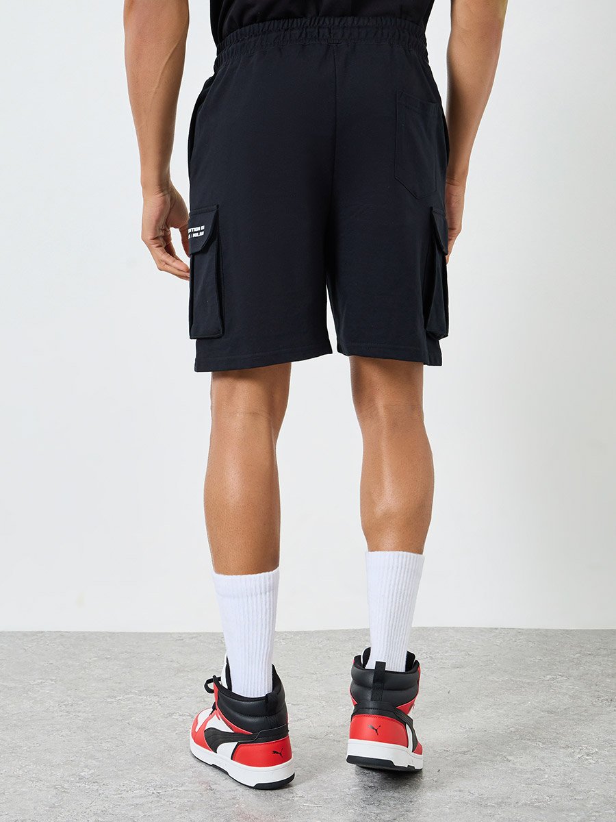 Men Printed Cargo Pocket Shorts