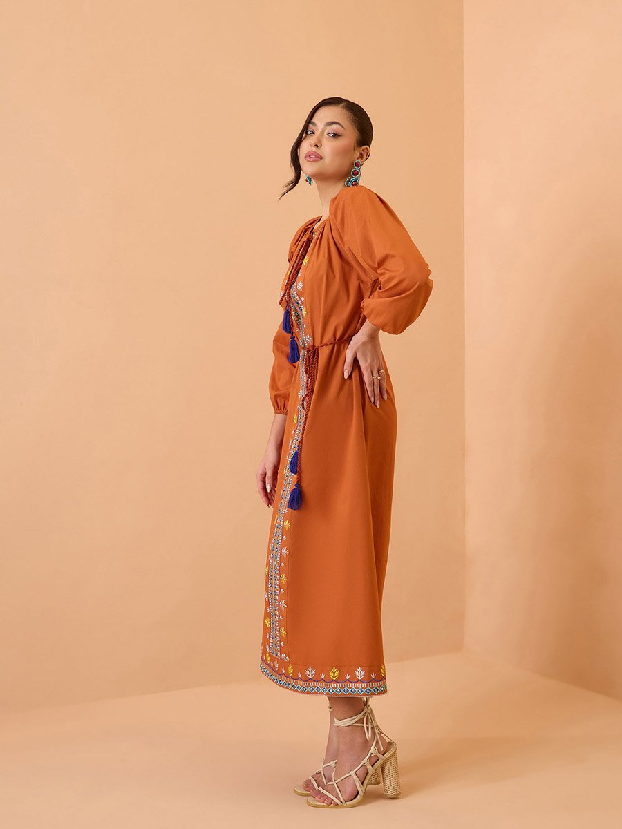 cotton midi dress summer Alex Cotton Midi Dress City Stripe / XXS