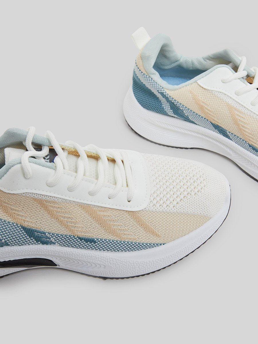 Color Block Breathable Running Sneakers