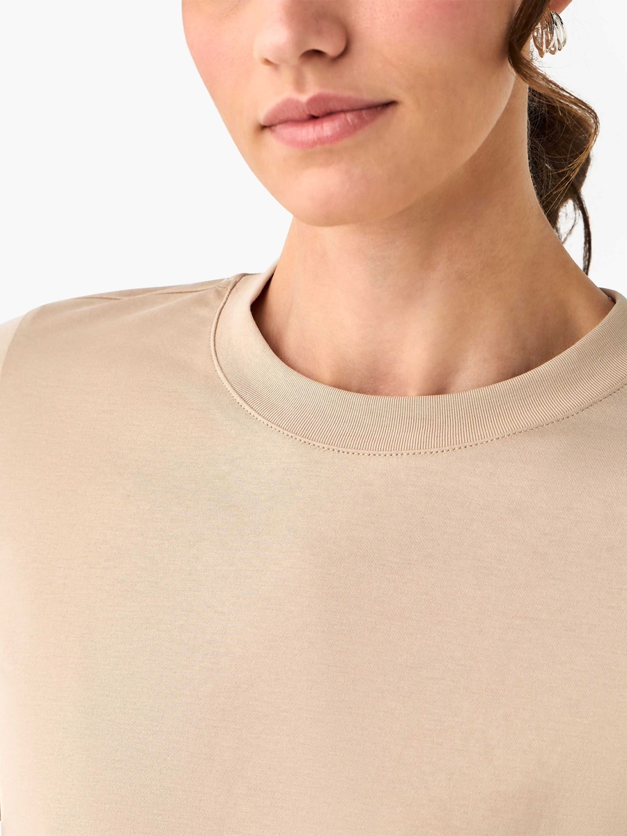 Regular Fit Longline T-Shirt with Slit Detail