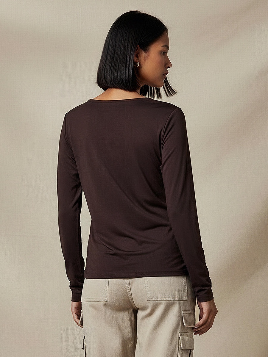 Regular Fit T-Shirt with Square Neck
