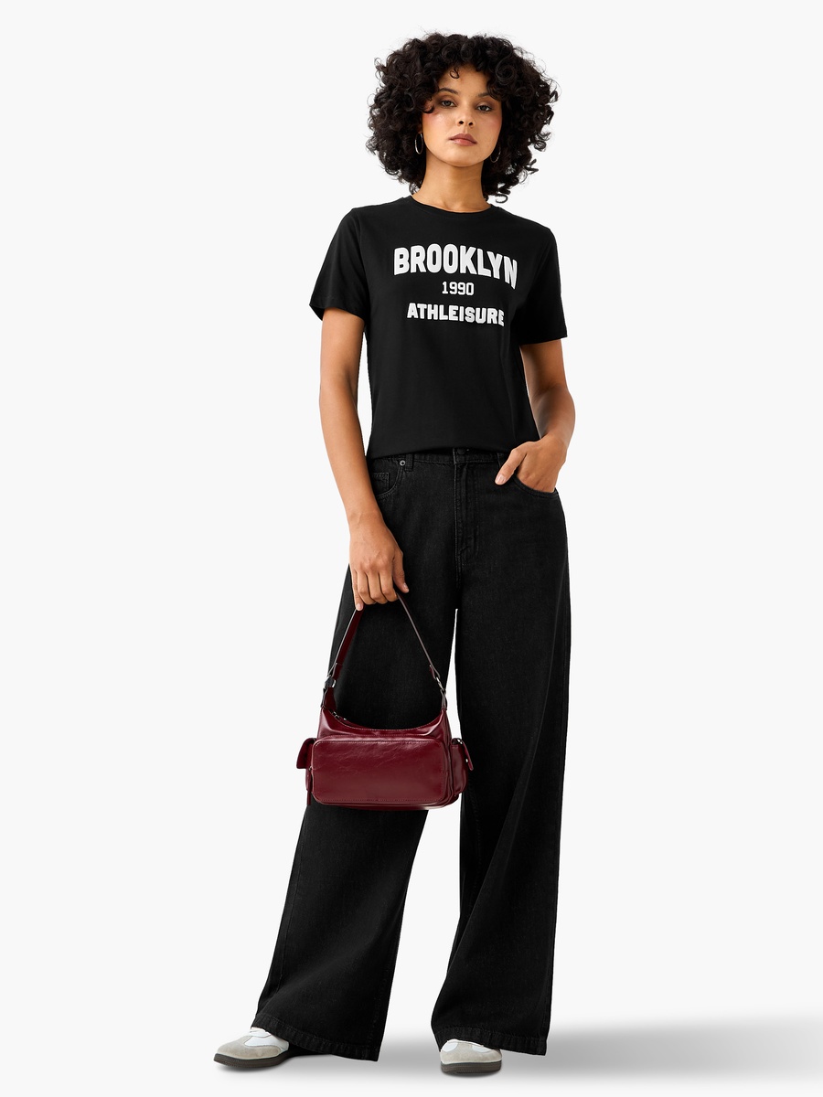 Regular Fit Cotton T-Shirt with Print