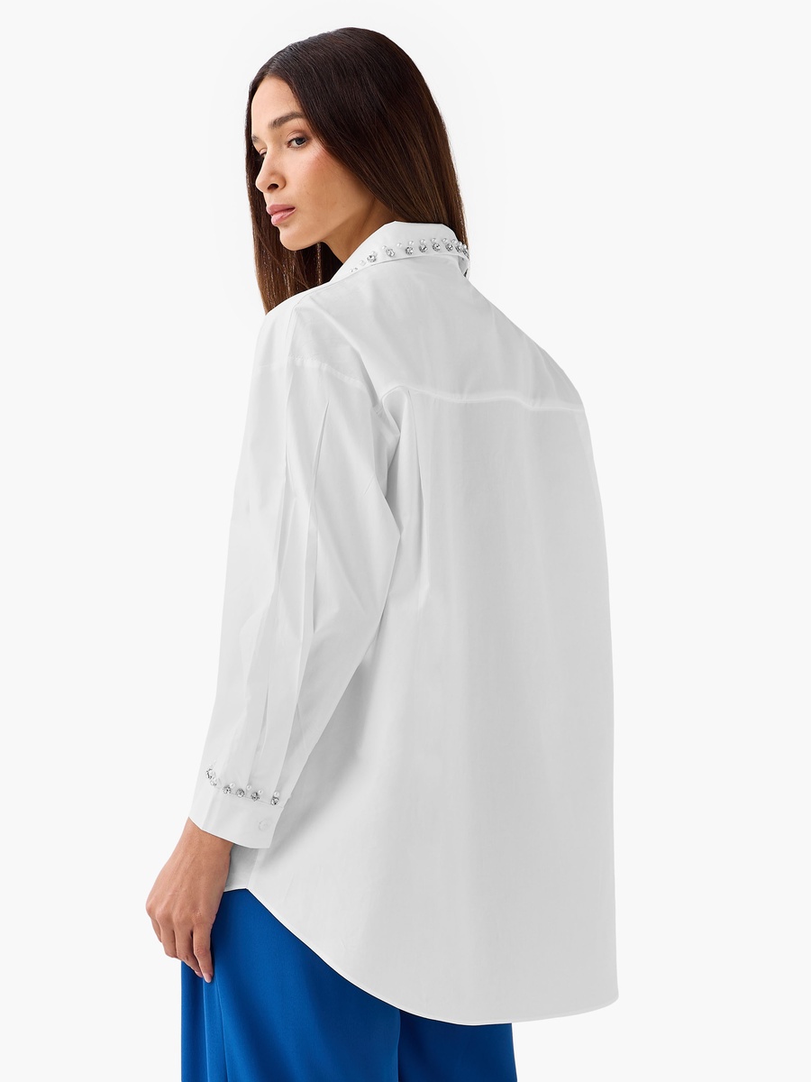 Cotton Shirt with Embellishment