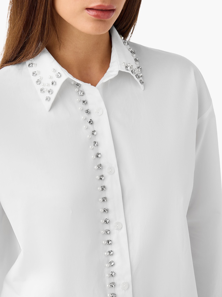 Cotton Shirt with Embellishment