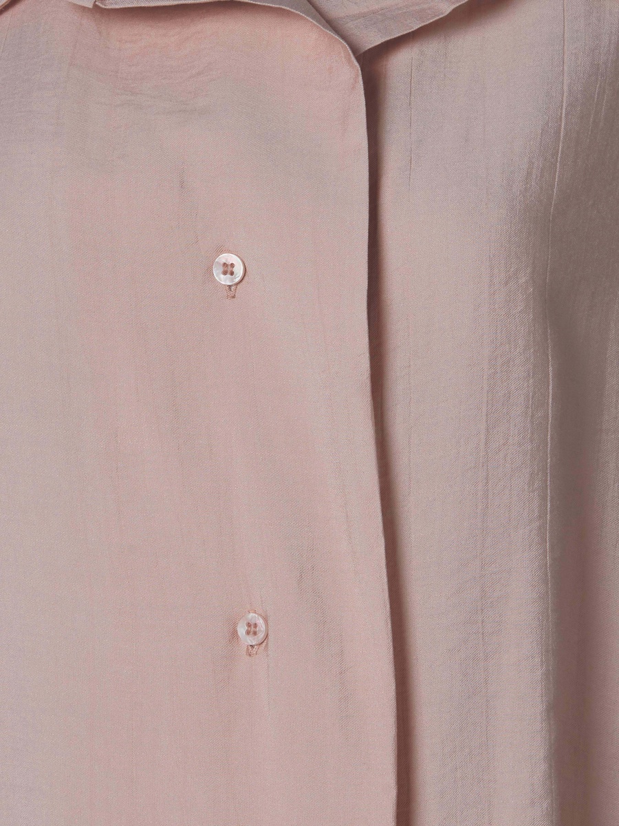Regular Fit Viscose Top with Button Detail