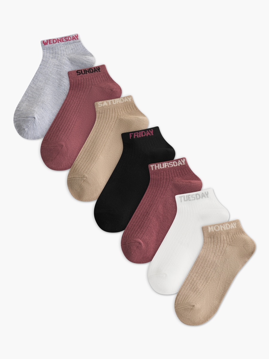 Pack of 7 Ankle Length Trainer Socks