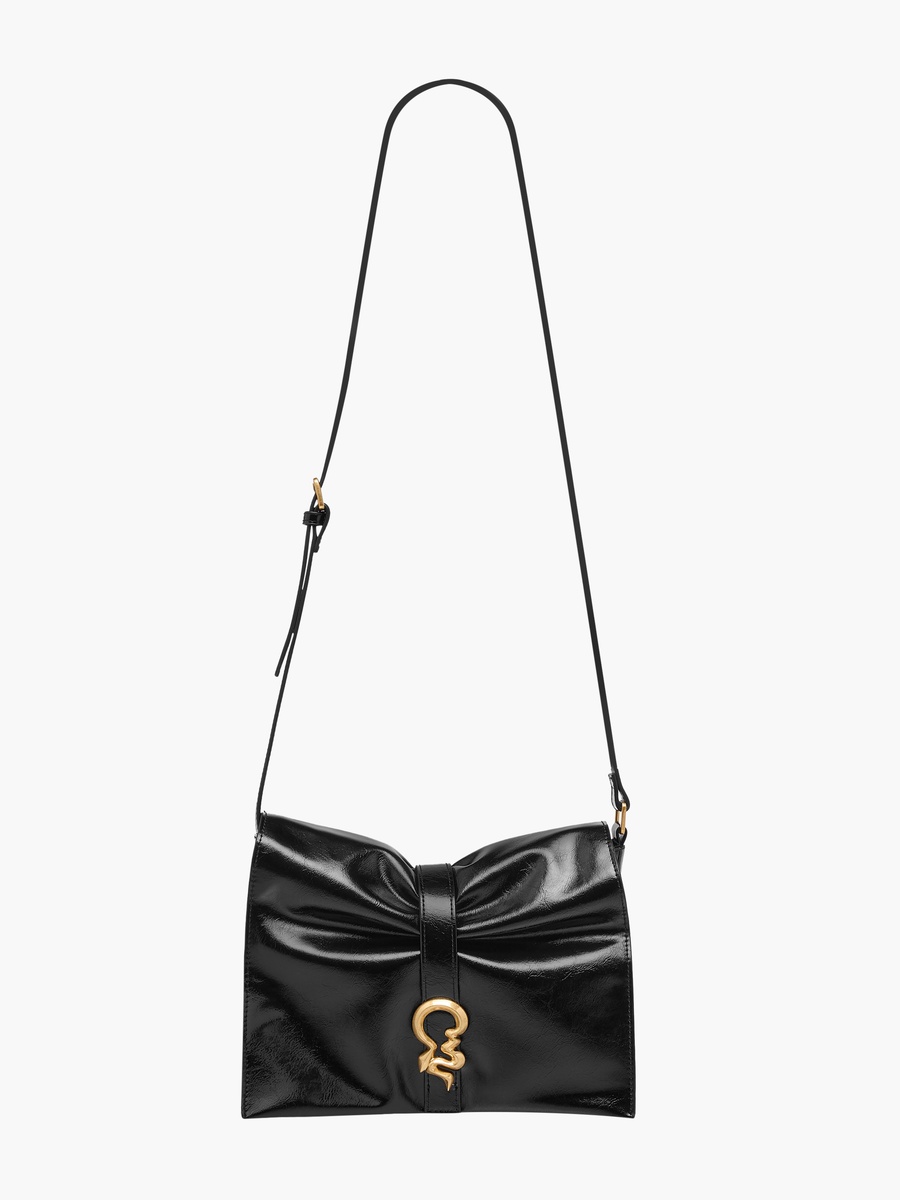 Animal Accent Crossbody Bag with Adjustable Strap