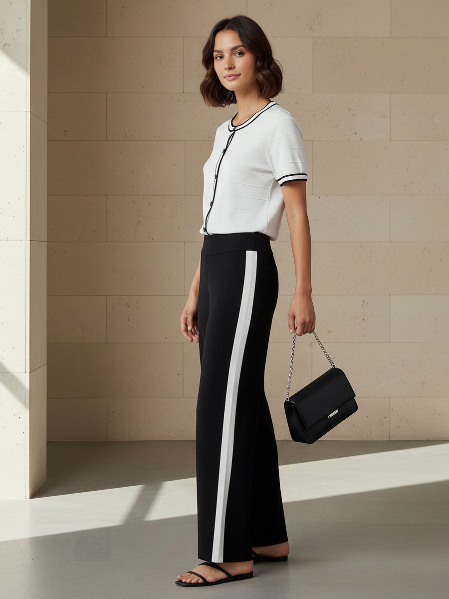 Striped Wide Leg Pants