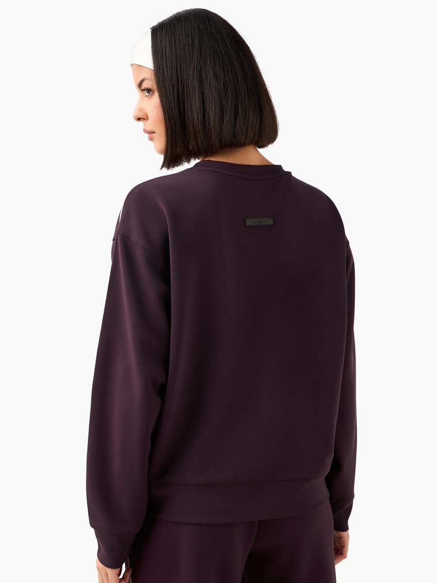 Women Contrast Piping Sweatshirt