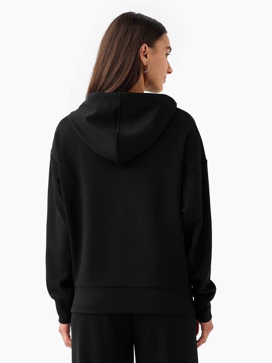 Hoodie with Ribbed Design