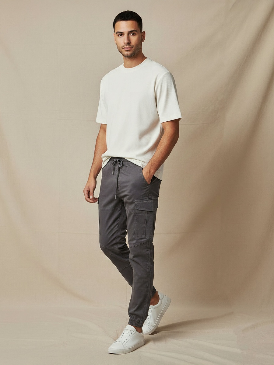 Men Regular Fit Crew Neck Short Sleeves T-Shirt