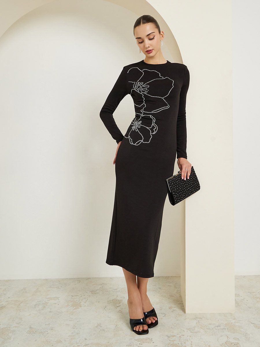 knee length dresses for ladies Crystal main image 0