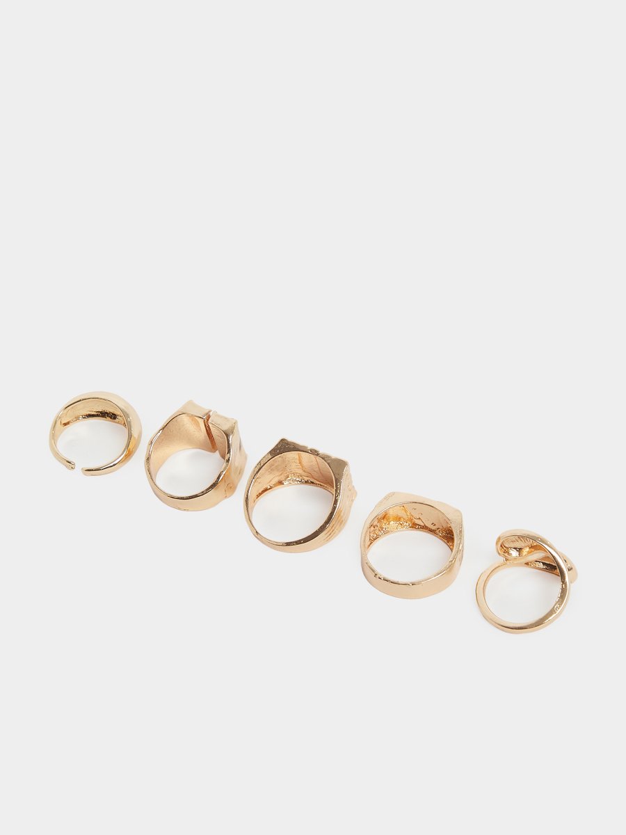 Pack of 5 - Statement Rings