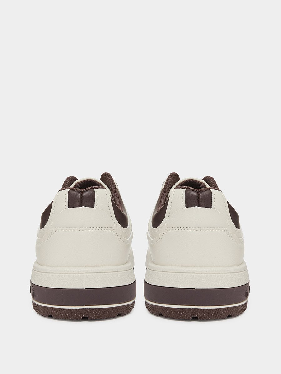 Off-White Panelled Lace Up Sneakers