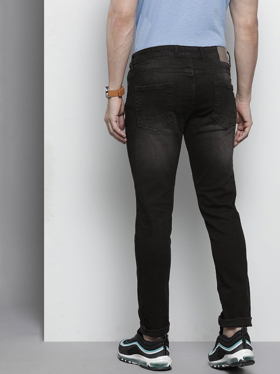 Men Slim Fit Solid Jeans