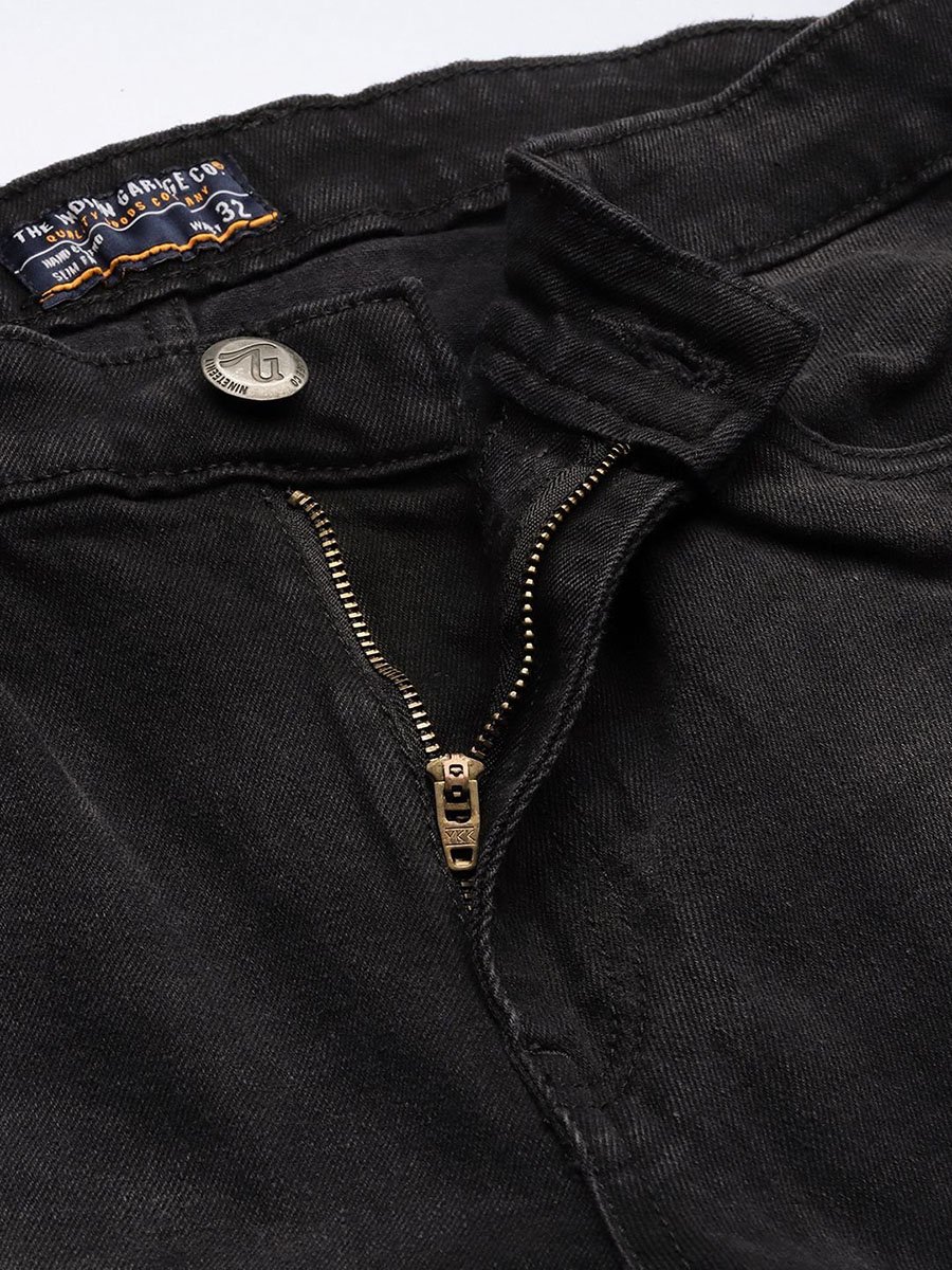 Men Slim Fit Solid Jeans