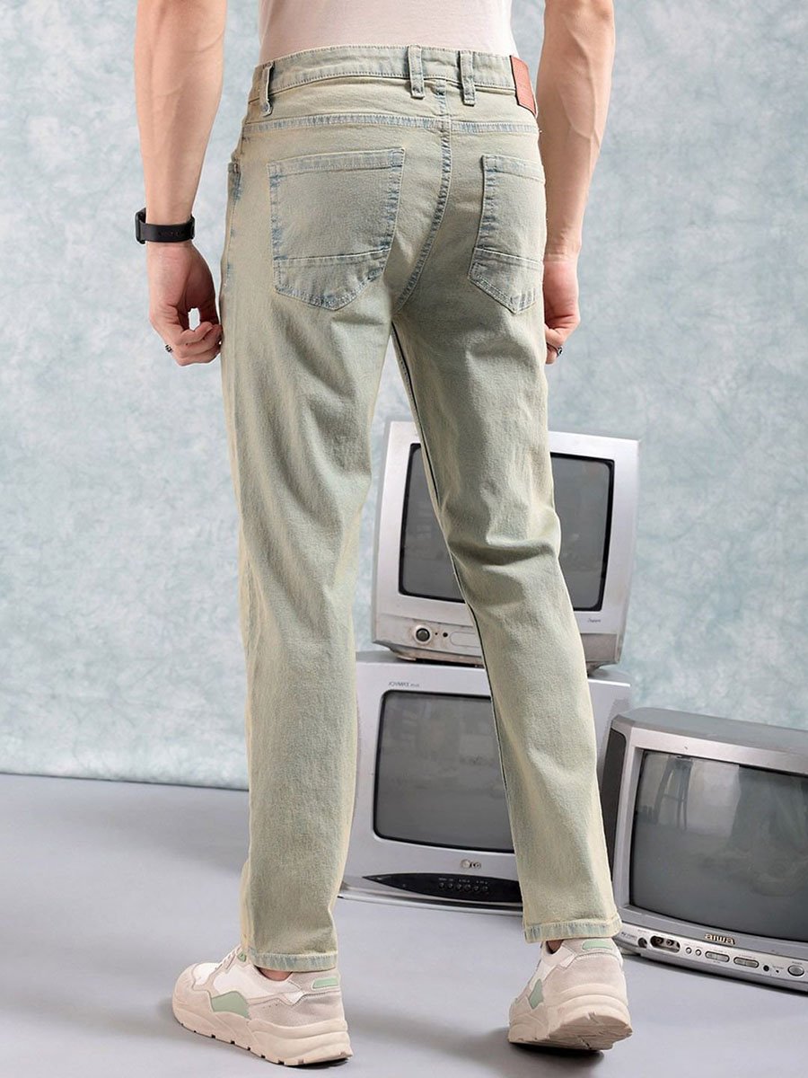 Men Slim Fit Solid Jeans