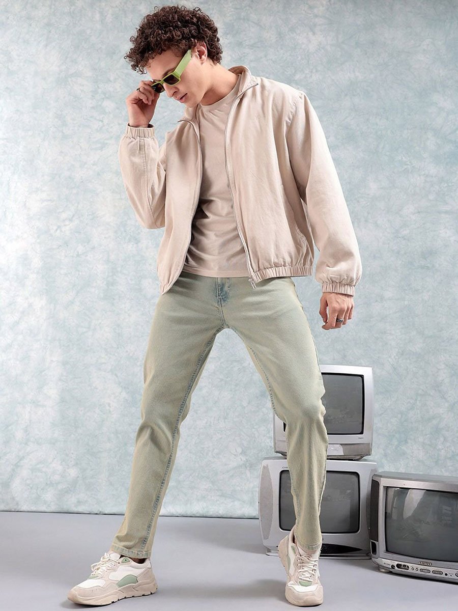 Men Slim Fit Solid Jeans