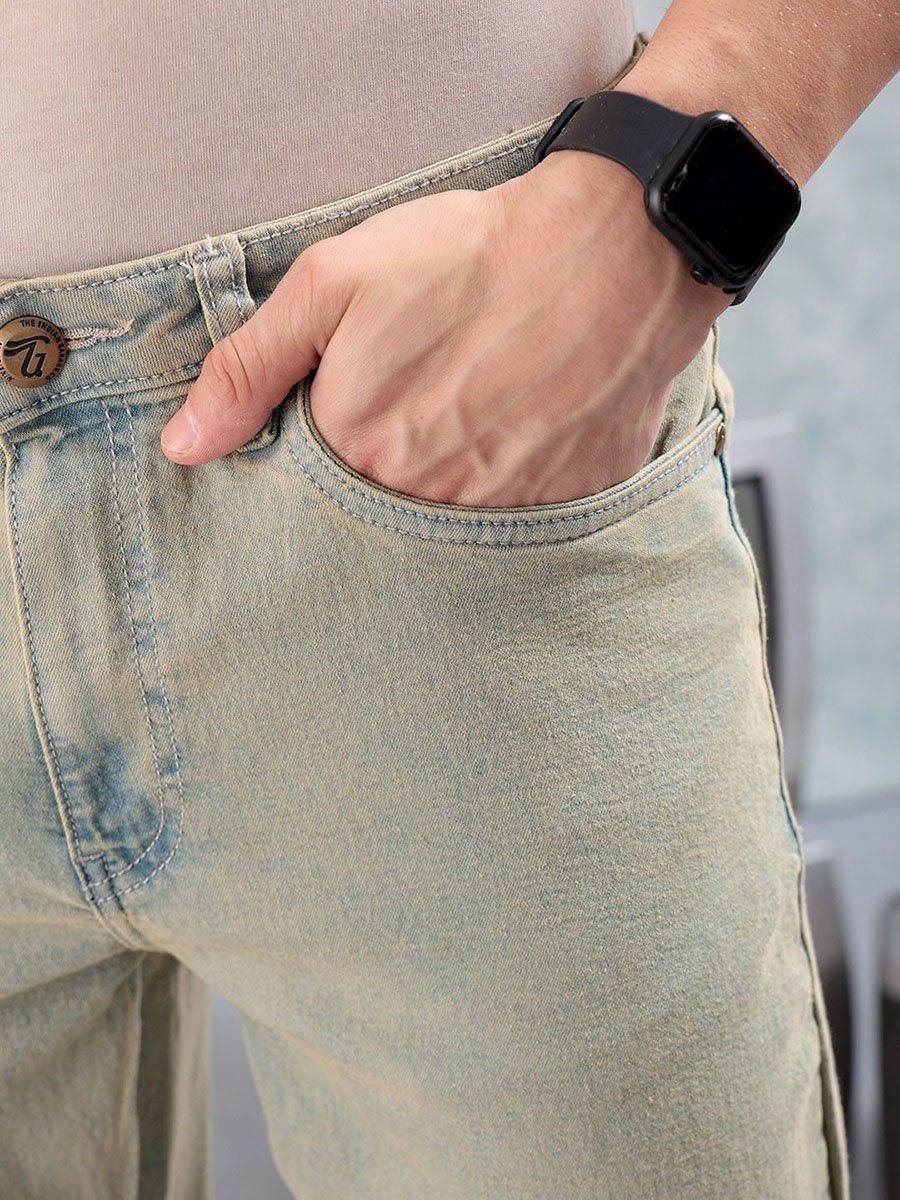 Men Slim Fit Solid Jeans