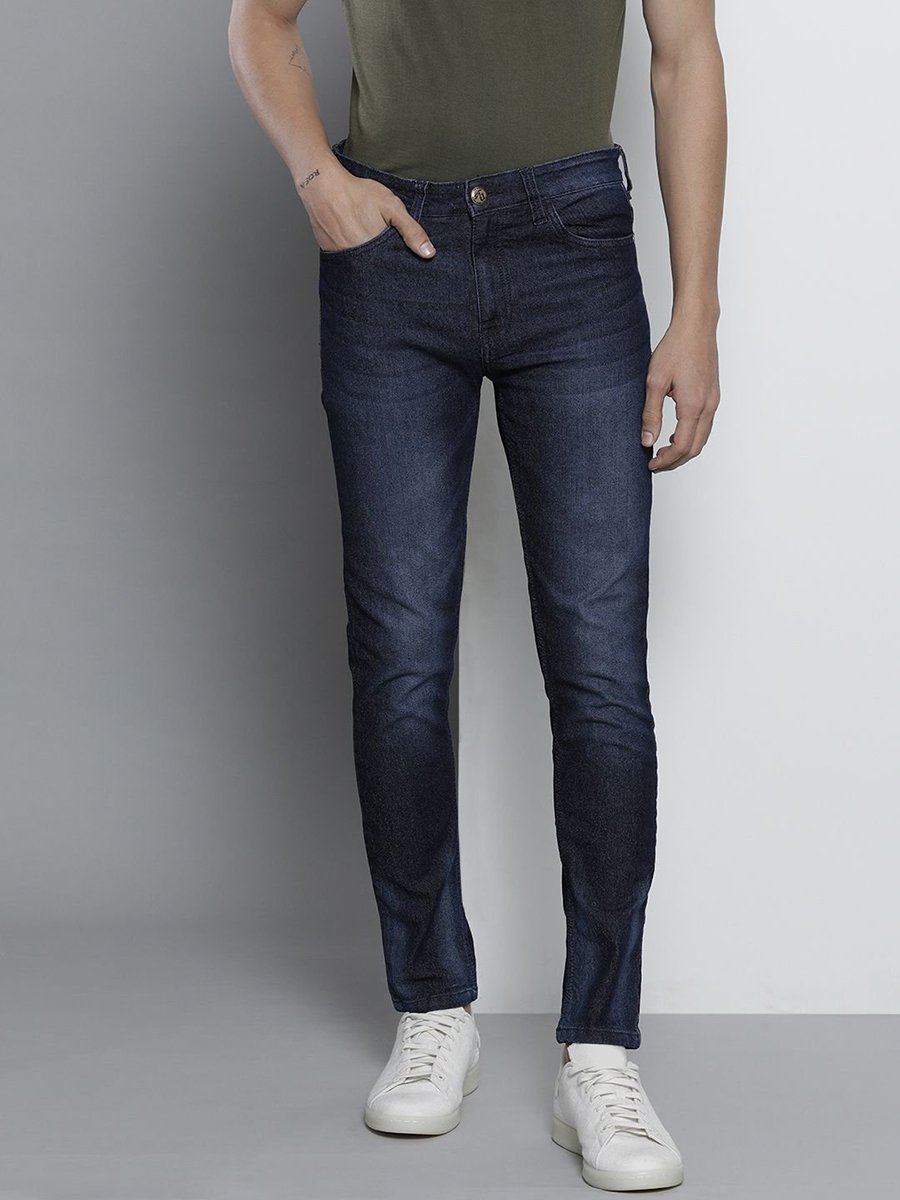 Men Slim Fit Solid Jeans