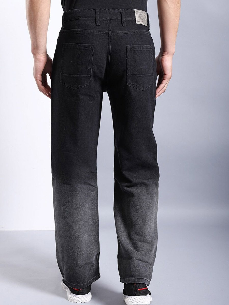 Men Baggy Fit Solid Jeans
