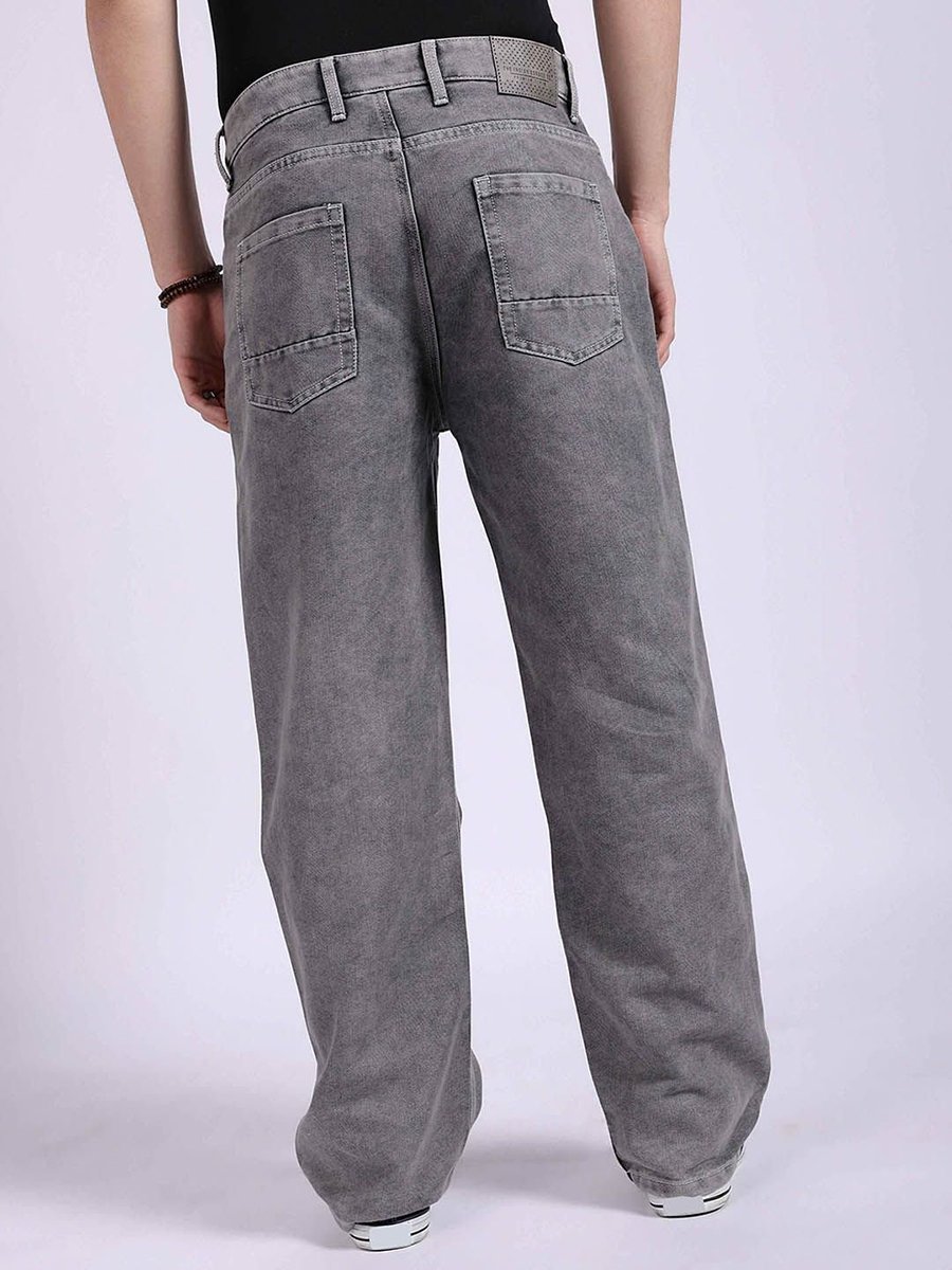 Men Baggy Fit Conversational Jeans