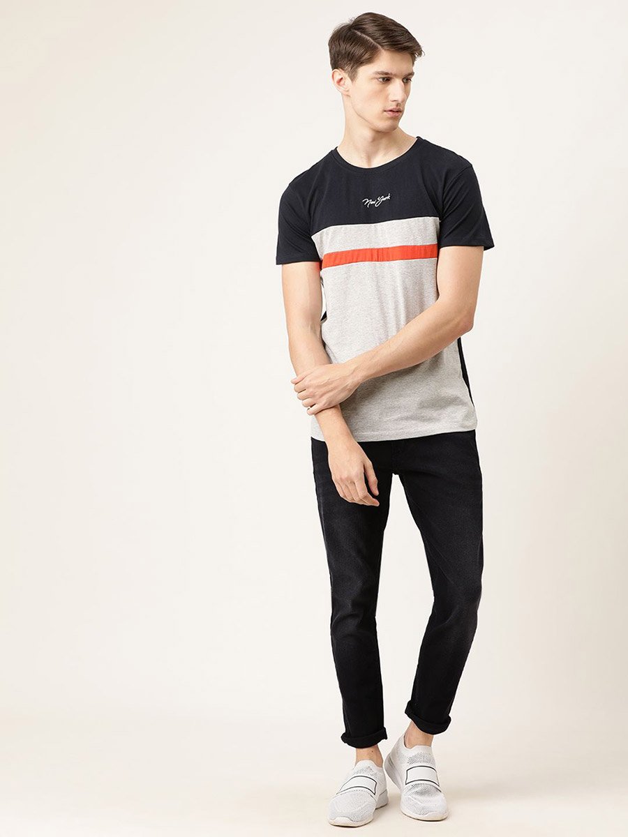 Men Black Skinny Fit Solid Jeans