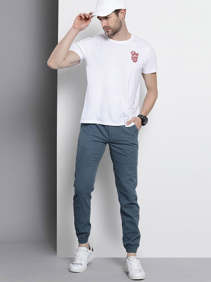 Men Slim Fit Solid Joggers