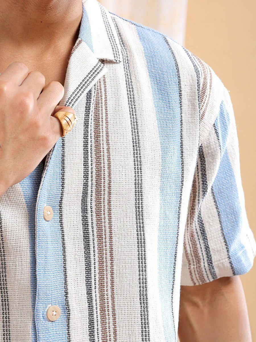 Men Relaxed Fit Striped Shirt