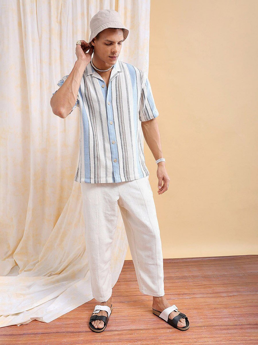 Men Relaxed Fit Striped Shirt