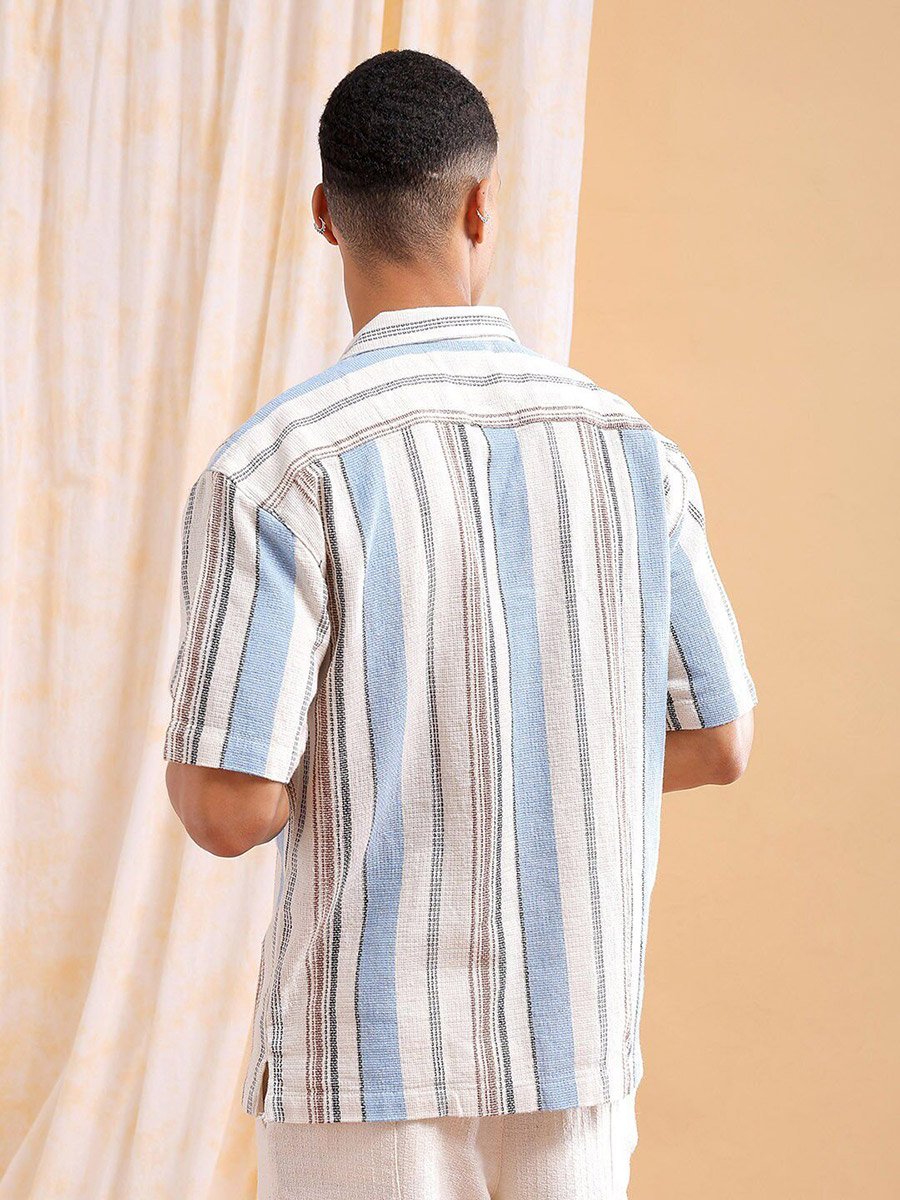 Men Relaxed Fit Striped Shirt