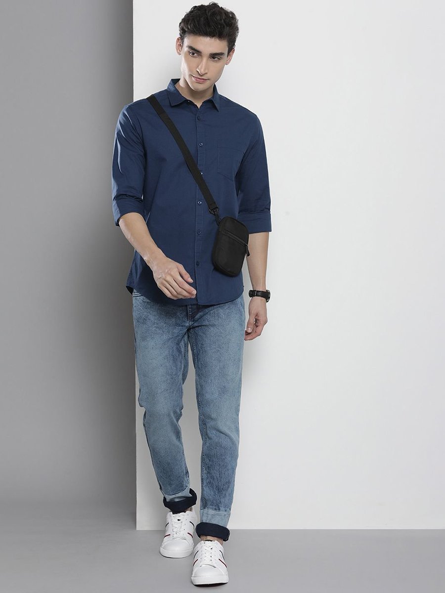 Men Regular Fit Solid Shirt